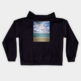 Beach, Ocean and Sky in Cancun Kids Hoodie